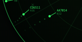 Aircraft turning toward its destination